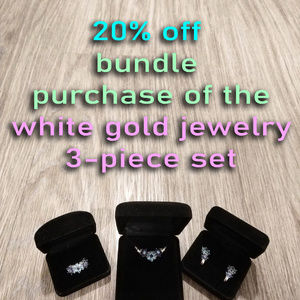 White gold with Topaz and Iolite flowers set